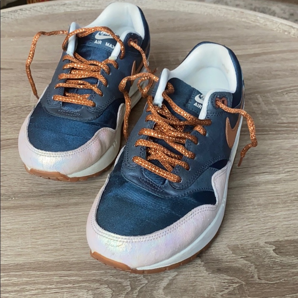 Bronze and Navy Nike Air Max Sneakers